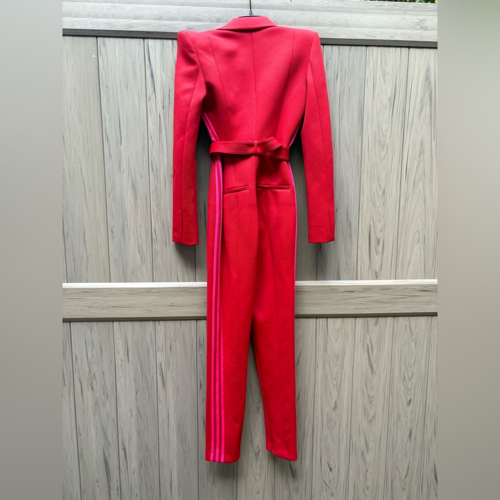 ❌SOLD❌Adidas x Ivy park Jumpsuit 3.0 Power Red w/ Pink Stripes - Picture 11 of 12